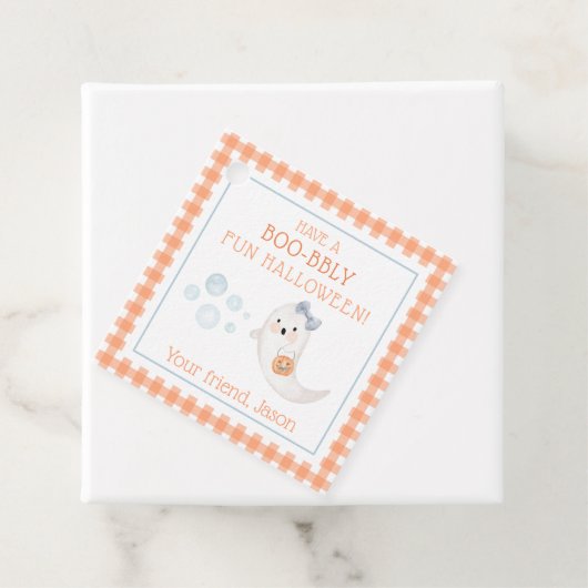 幽霊バブルBoo-BlyトリックまたはトリートF フェイバータグ (インサイチュ)