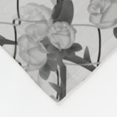 幽霊バラ登山チェーンリンクフェンスシームレスPa フリースブランケット (角)