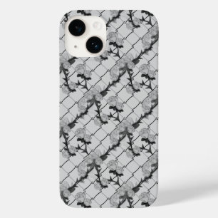 幽霊バラ登山チェーンリンクフェンスシームレスPa Case-Mate iPhone 14ケース