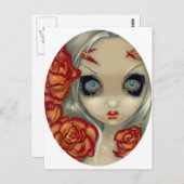 「幽霊バラ」はがきき ポストカード (正面/裏面)