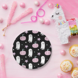 幽霊パステルハロウィーン誕生日 ペーパープレート