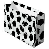 幽霊パターンシルエット抱き枕 ラージペーパーバッグ (正面アングル)