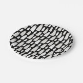 幽霊パターンハロウィーン ペーパープレート (アングル)