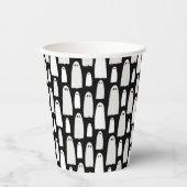 幽霊パターンハロウィーン 紙コップ (正面)