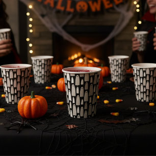 幽霊パターンハロウィーン 紙コップ