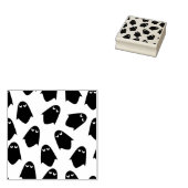 幽霊パターン2シルエットアートスタンプ ラバースタンプ (押印)