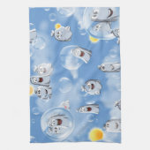 幽霊パターン キッチンタオル (縦)