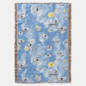 幽霊パターン スローブランケット (正面縦)