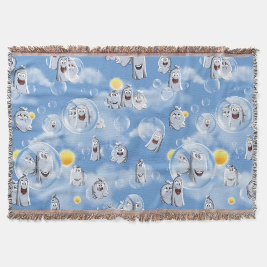 幽霊パターン スローブランケット (正面)
