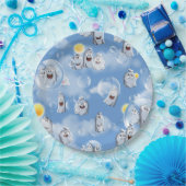 幽霊パターン ペーパープレート (パーティー)