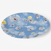 幽霊パターン ペーパープレート (アングル)