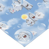 幽霊パターン ロングテーブルランナー (コーナー)