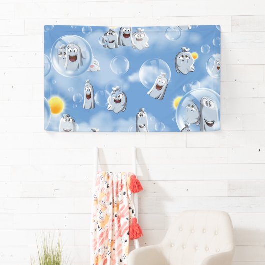 幽霊パターン 横断幕 (インサイチュ)