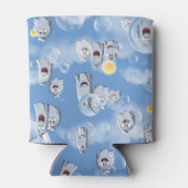 幽霊パターン 缶クーラー (裏面)