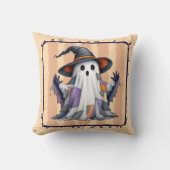 幽霊パッチワークキルトとウィッチハット クッション (正面)