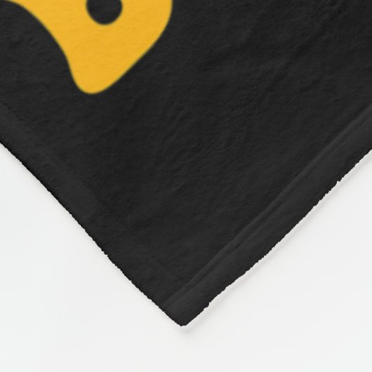 幽霊パンプキンスパイスラテ秋ビブハロウィンファン フリースブランケット (角)