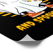 幽霊パンプキンスパイスラテ秋ビベハロウィーンスポオ ポスター (角)