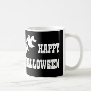 幽霊パーティーハロウィンマグ、ブラック コーヒーマグカップ