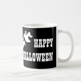 幽霊パーティーハロウィンマグ、ブラック コーヒーマグカップ