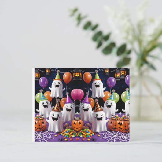 幽霊パーティー ポストカード (スタンド正面)