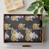 幽霊パープルウィッチハットパンプキンパターンハロウィーン 薄葉紙 (ギフト)