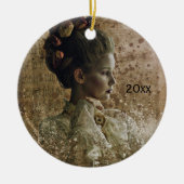 幽霊ビクトリアンレディ・イン・ウェイティング セラミックオーナメント (正面)