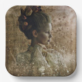 幽霊ビクトリアンレディ・イン・ウェイティング ペーパープレート (正面)