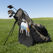 幽霊ビーグルハロウィーンドッグ ゴルフタオル (グリーン)