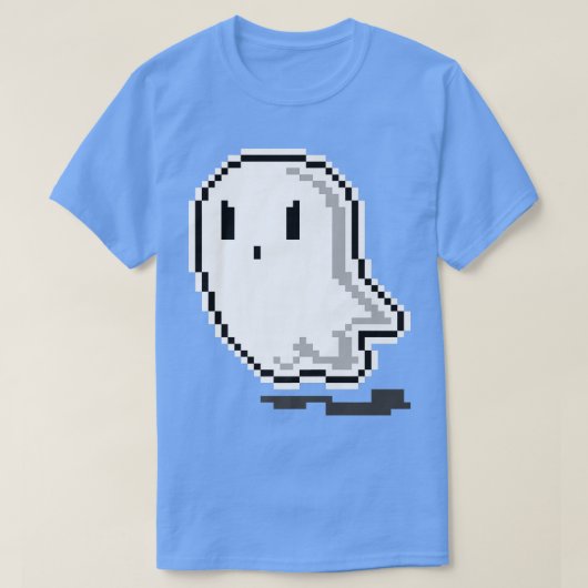 幽霊ピエルアートレイジーハロウィーン衣装ゲーマー Tシャツ (デザイン正面)