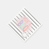 幽霊ピークアブーパステルピンクハロウィーン誕生日 スタンダードカクテルナプキン (角)