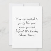 幽霊ファンキータウン！ 招待状 (裏面)
