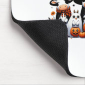 幽霊フクロウズフュウハロウィーン動物牛の恋人不気味 マウスパッド (コーナー)