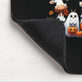 幽霊フクロウズフュウハロウィーン動物牛の恋人不気味 マウスパッド (コーナー)