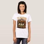幽霊フットボールTシャツ クリスマスの季節 Tシャツ (正面フル)