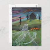 幽霊フレンズハロウィンポストカード ポストカード (正面/裏面)