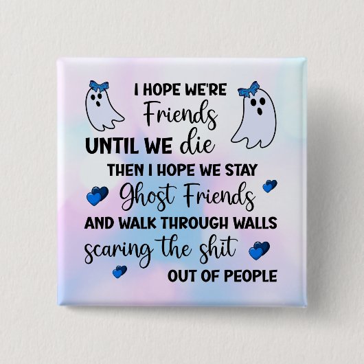 幽霊フレンズフォーエバー 缶バッジ (正面)