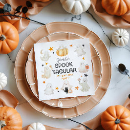 幽霊フレンドリースプオクトカキュラ子供の誕生日パーティー スタンダードカクテルナプキン