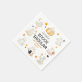 幽霊フレンドリースプオクトカキュラ子供の誕生日パーティー スタンダードカクテルナプキン (角)