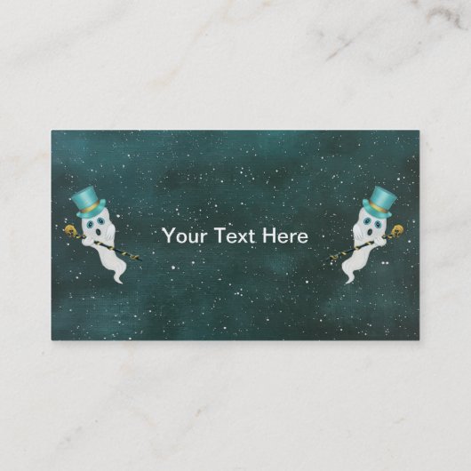 幽霊フロートインナイトスカイトップハットキファンシーーン 名刺 (裏面)