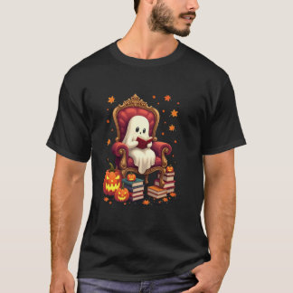 幽霊ブックリー読ダーのブックオーバー先生おもしろい Tシャツ