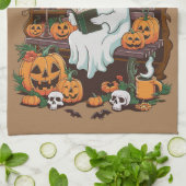 幽霊ブックリー読ダーの恋人ギフトリーダー キッチンタオル (折り畳み)