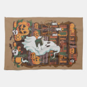 幽霊ブックリー読ダーの恋人ギフトリーダー キッチンタオル (横)