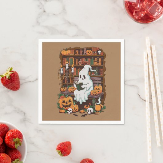 幽霊ブックリー読ダーの恋人ギフトリーダー スタンダードカクテルナプキン (インサイチュ)