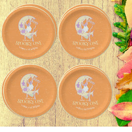 幽霊ブムーンワン不気味ボーイハロウィン誕生日 ペーパープレート