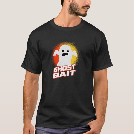 幽霊ベイト面白いハロウィーン不気味幽霊プルオーバー Tシャツ (正面)