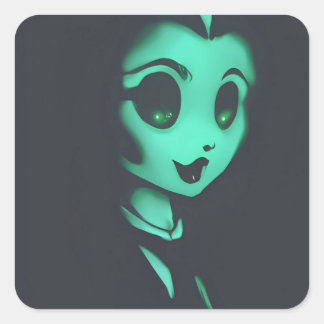 幽霊ベティ スクエアシール