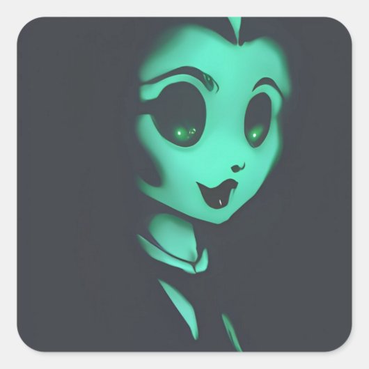 幽霊ベティ スクエアシール (正面)