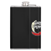 幽霊ペッパーおもしろいスパイシー熱ハロウィーン幽霊ペッパー フラスク (裏面)