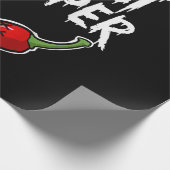 幽霊ペッパーおもしろいスパイシー熱ハロウィーン幽霊ペッパー ラッピングペーパー (角)