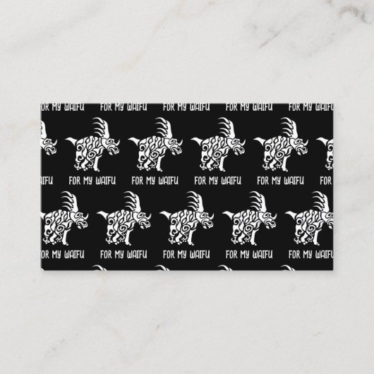 幽霊ホワイトスチラコーサウルスと部族絵を描戦 名刺 (正面)